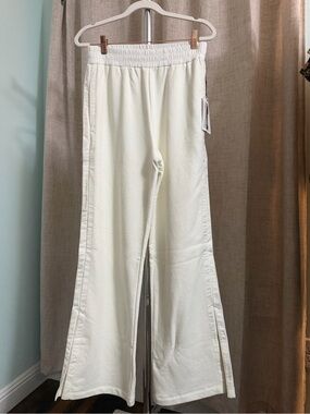 Nation LTD Cream Wide-Leg Sweatpants